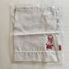 リトルミイ　巾着　刺繍 ベージュ　ポーチ　ムーミン　MOOMINのサムネイル