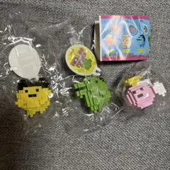 BANDAI たまごっち　ドットフィギアチャーム 3種セット