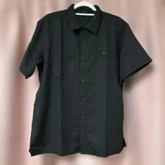 メンズ 半袖シャツ ブラック Lサイズ