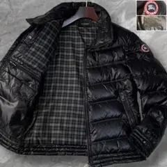 極美品 バーバリーブラックレーベル ノバチェック 刺繍ロゴ ダウンジャケット
