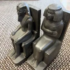 古代エジプト 王と女王　ブックエンド　2体セット 2026年最新】ブックエンド ファラオの人気アイテム - メルカリ