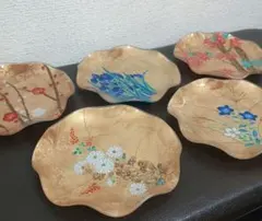 銘々皿 花金彩 ガラス製 たち吉