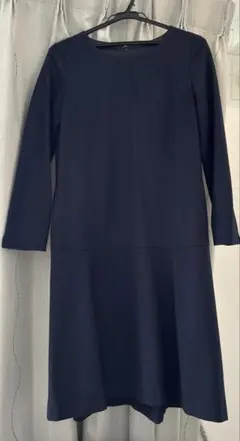 【美品】ロペ　ワンピース　ネイビー　フォーマル　秋冬　ROPE オケージョン