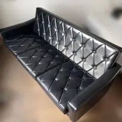 カリモク60 ロビーチェア　黒　3シーター