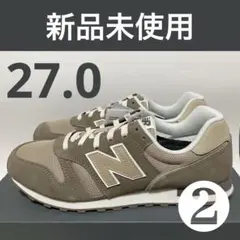 ②27.0 ニューバランス　メンズ　スニーカー　M3737WA D ブラウンのサムネイル