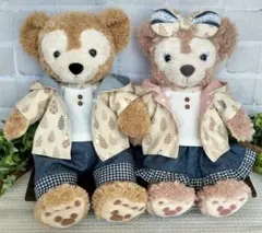 ダッフィー&シェリーメイSサイズ　ハンドメイドコスチューム　雫柄パーカーペア