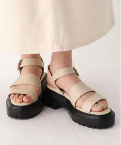 OPAQUE.CLIP タンクソールダブルベルトサンダル