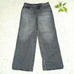 ユニクロ/UNIQLO/デニム/28㌅/XL/LL/ワイド/ストレート/ジーンズ