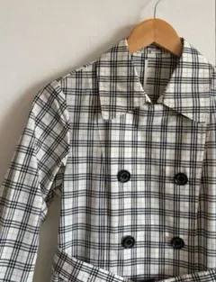 【未使用】ブルーレーベル　クレストブリッジ　チェック柄コート　撥水加工38