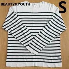 BEAUTY&YOUTH メンズ　ボーダーカットソー　Sサイズ　長袖