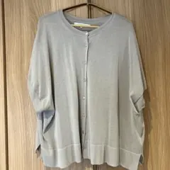 LILASIC 薄手　カーディガン 半袖　四歩