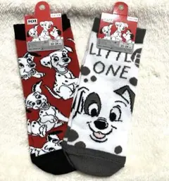 101匹わんちゃん靴下22-24cm 2点セット