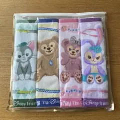 ディズニーシー　ダッフィー&フレンズ　ミニタオル　４枚セット