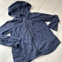 メゾピアノ　140 2way フード付きパーカー ネイビー