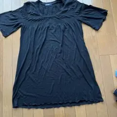 EASTBOY★チュニック★半袖ワンピース　フリーサイズ　黒