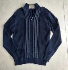 DUNLOP COLLECTION ネイビー ニットセーター L