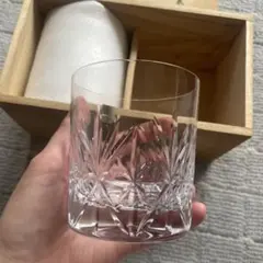 カガミクリスタル ペアロックグラス