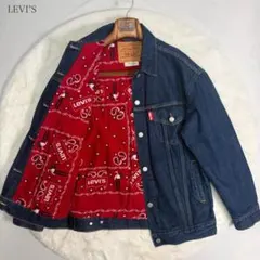 【美品】LEVI'S リーバイス デニムジャケット Gジャン ペイズリー