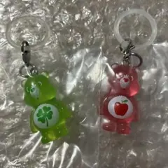 CareBears　クリアマスコットチャーム2　ケアベア　2つセット