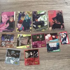 呪術廻戦シールとカード38点セット