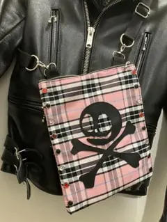 GlyPhS punkrockクラストパッチワーク トート バッグバムフラップ付