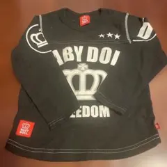 BABY DOLL ブラック長袖Tシャツ 100