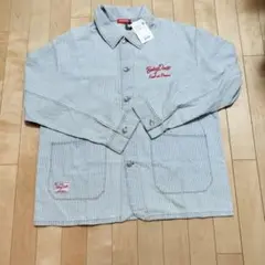 【新品】デニムジャケット　ストライプ