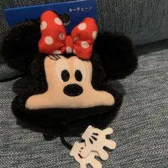 ディズニー　ミニーファンキャップキーチェーン