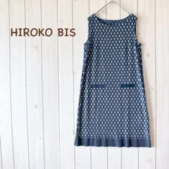 ＊HIROKO BIS コシノヒロコ＊ ノースリーブワンピース 9号 グリーンのサムネイル
