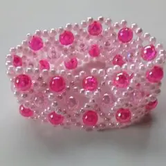 ハンドメイド　幅広ブレスレット