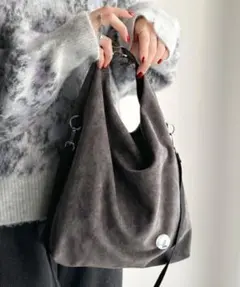Java オリジナルロゴ入り　スウェードライク２wayショルダーバッグ