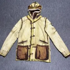 B-3プリントジャケット 裏ボアデザインアウター