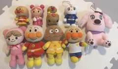 アンパンマン　ぬいぐるみ　ぷりちぃビーンズ赤ちゃんマン　カレーパンマン