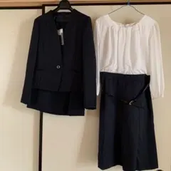 【新品タグ付き】ESPRITMUR フォーマル3点セット　紺色　M