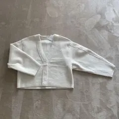 アイボリー Vネック 長袖カーディガン レディースF 新品未使用品