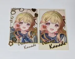 ホロライブ　ReGLOSS　音乃瀬奏　チェキ風カード　箔押し