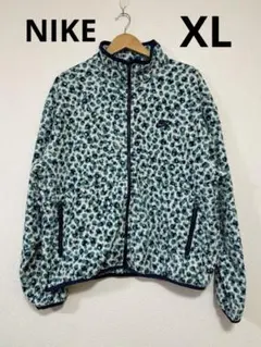Nike ヒョウ柄 フリースジャケット XL