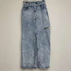EMODA スリット入りロングデニムスカート Sサイズ