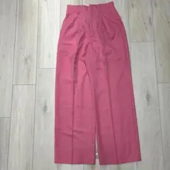 GU ワイドパンツ ピンク M