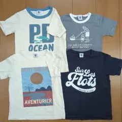 PETIT BATEAU Tシャツ 4枚セット 8ans