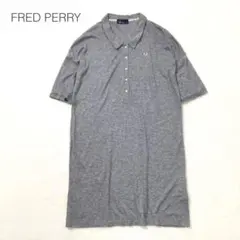 フレッドペリー ロングワンピース 襟付き 半袖 日本製 スリット きれいめ M
