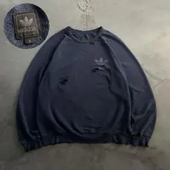 黒タグ ”old adidas“descente ”ロゴ“sweat