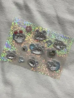 の*き様 【正規品】ちいかわ モモンガ おすそわけ ボンボンドロップシール