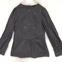 MARC BY MARC JACOBS　ブラウス　XS　胸元切替パネル　グレーのサムネイル
