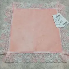 近沢レース　タオルハンカチ　桜便り　ピーチ　　近澤　chikazawa