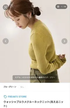 FREAK'S STORE グリーン ニット