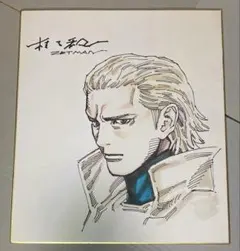 桂正和 ZETMAN 天城高雅 直筆彩色イラスト サイン入り色紙 当選品 
