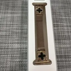 Apple Watch用 ゴールドメッシュバンド クロスモチーフ