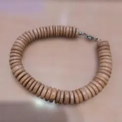 木製リングビーズブレスレット