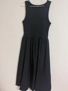 ★GU バブルヘムワンピース ブラック M